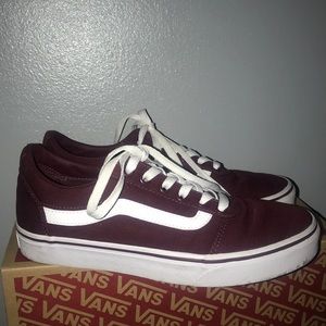 Burgundy vans